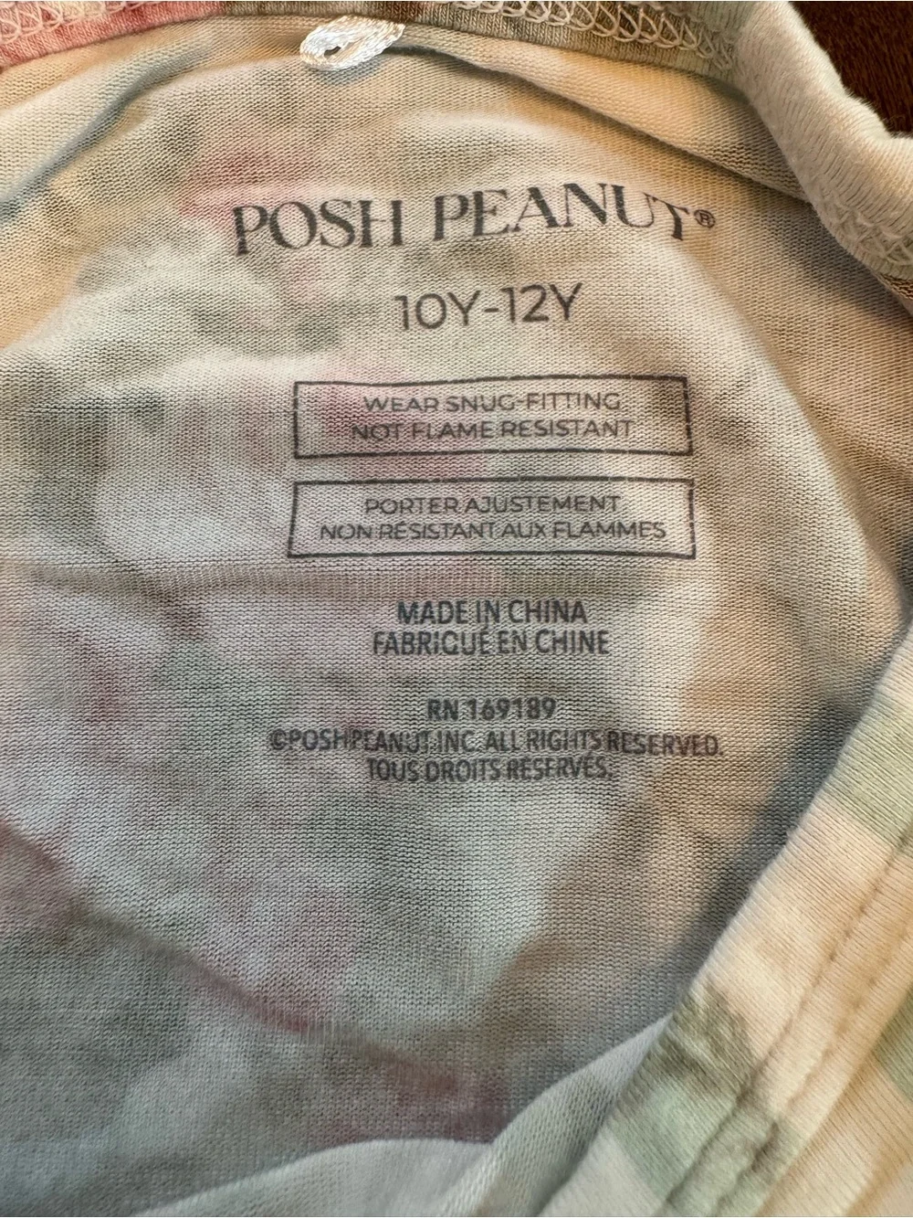 Posh Peanut Pink Rose & Mint Stripe Long-Sleeve Pajama Set